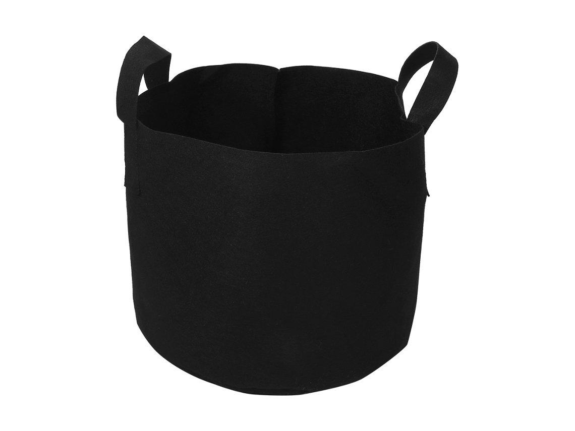Bolsa De Cultivo Aireada De 7 Galones (30x35 Cm) Para Hortalizas, Flores Y Jardín, De Fieltro Negro.