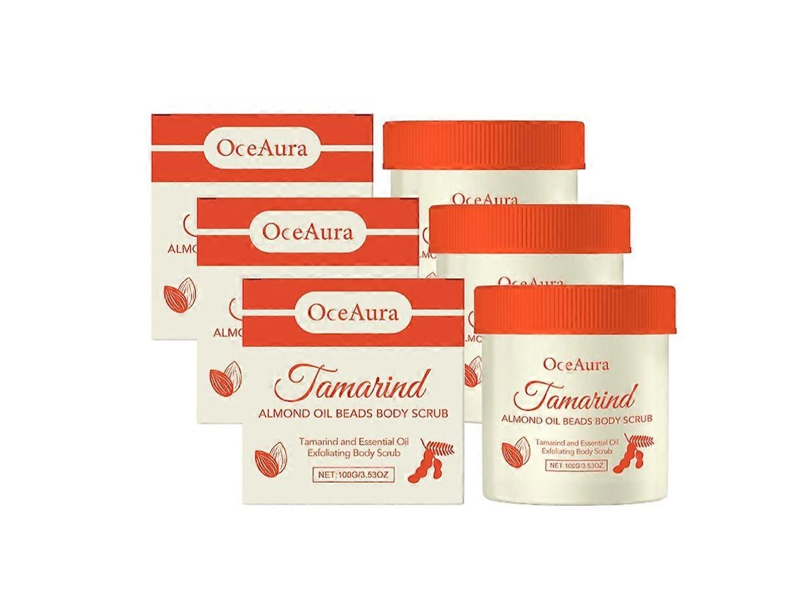 Gel Exfoliante Corporal Com Pérolas De Óleo De Tamarindo E Amendoa, Limpeza Profunda E Hidratação Para Pele Suave E Radiante