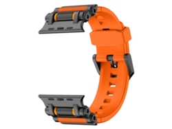 Correa universal para Apple Watch de 42/44/45/49 mm XIAOMOYU, color negro y naranja.