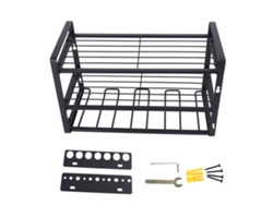 Soporte De Pared Para Taladro Y Herramientas Eléctricas Con Estante Para Organizador De Garaje De Herramientas De Alta Resistencia.
