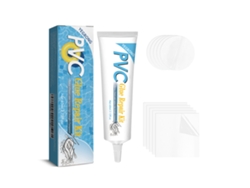 Kit de reparación adhesivo impermeable para piscinas y productos inflables, reparación rápida de grietas y agujeros, fácil de usar | Sin marca