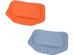 Juego de 2 almohadas de baño, soporte para cabeza y cuello, almohada cervical para el respaldo del baño.