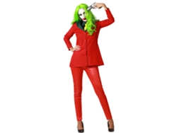 Disfraz De Payaso Halloween Rojo Con Corbata Mujer Adulto M ATOSA