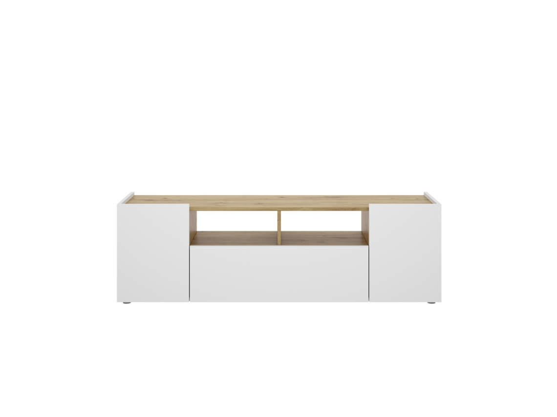 Mueble de TV DEKIT Isola (Blanco - Melamina - 44 x 142 x 35 cm)