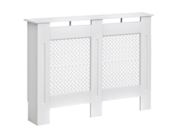 Rejilla Radiador Mdf Moderna 111,5x82x19 Cm Hogar Oficina Blanco