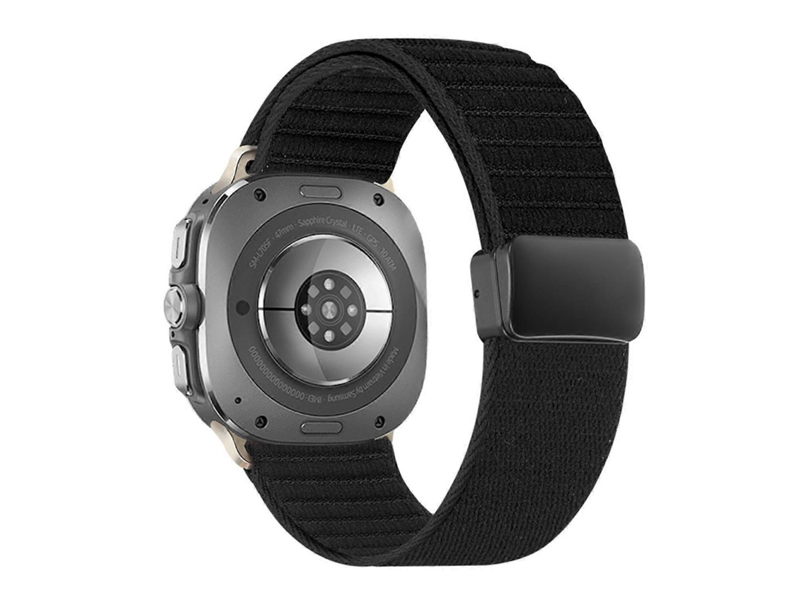 Correa de nailon con cierre magnético y diseño ondulado para Samsung Galaxy Watch Ultra de 47 mm / Ultra 2025