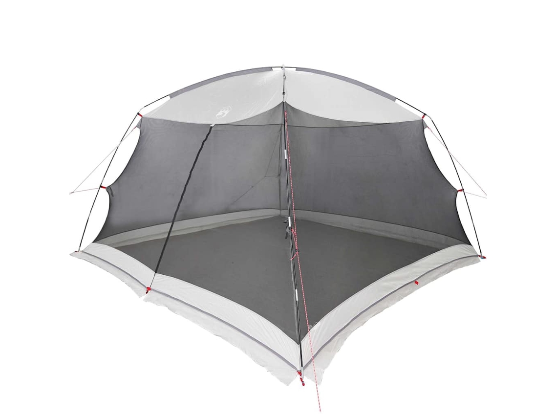 Tienda de campaña con mosquitera y techo gris de 380 x 380 x 225 cm.