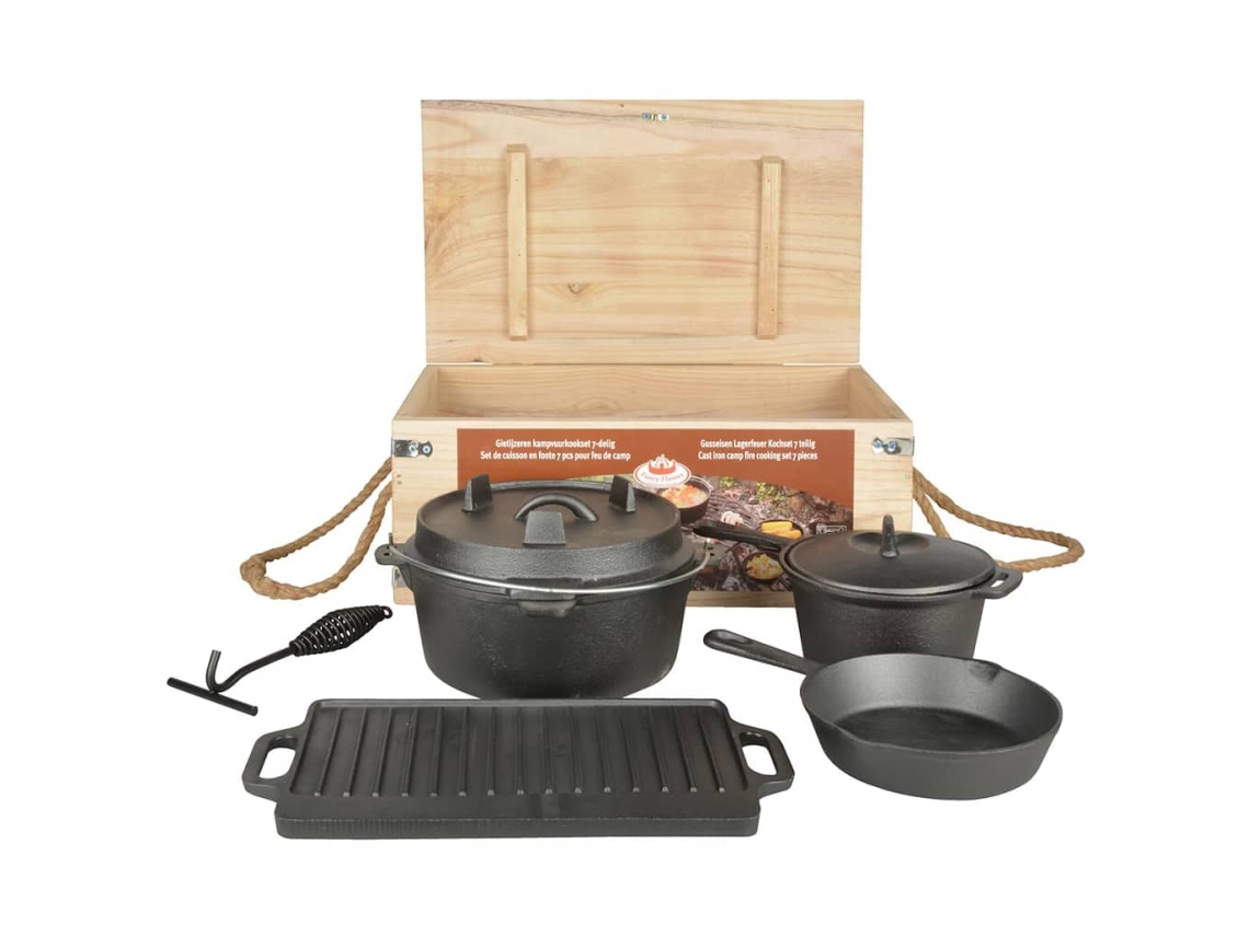 Conjunto 7 Horno holandés ESSCHERT DESIGN Negro Hierro
