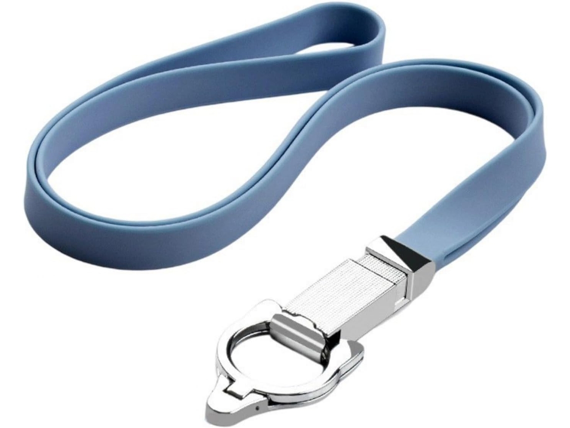 Correa Multifuncional De Silicona Para Teléfono Con Anillos Metálicos Extraíbles Que Sirven