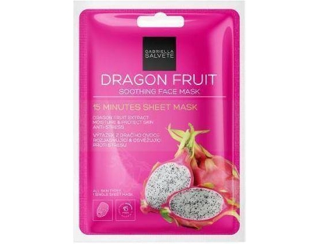 Mascarilla Facial GABRIELLA SALVETE Face Mask Dragon Fruit Calming Face Sheet Mask (1pc)