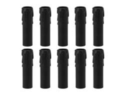 Bj-10 Peças Capas Para Velas De 4 Polegadas Para Candelabro Vintage Com Simulação De Gotas De Cera Preto
