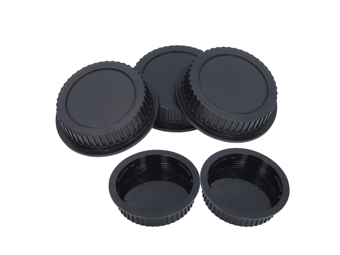 5pcs Tapa Posterior De Lente Para Cámara Dslr Micro Slr Tapa De Lente Trasera Para Montura Ef
