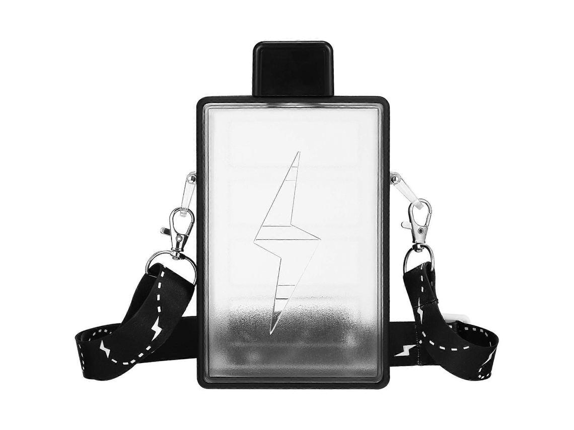 Botella De Agua Deportiva Rectangular Portátil De 450 Ml Con Asa Rosewell