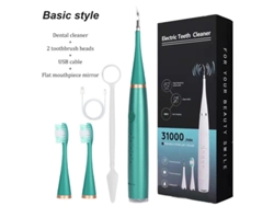 Irrigador bucal eléctrico portátil, raspador dental, eliminador de sarro, limpieza bucal, rosa, 4 boquillas, Yizhood