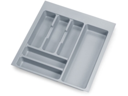 EMUCA Portacubiertos Optima para Cajón Universal - Módulo 500Mm - Plástico - Gris