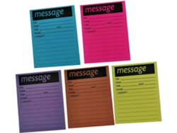 Blocos De Notas Adesivas Multifuncionais, 5 Portáteis Em Cores Fluorescentes Para Anotações No Escritório,