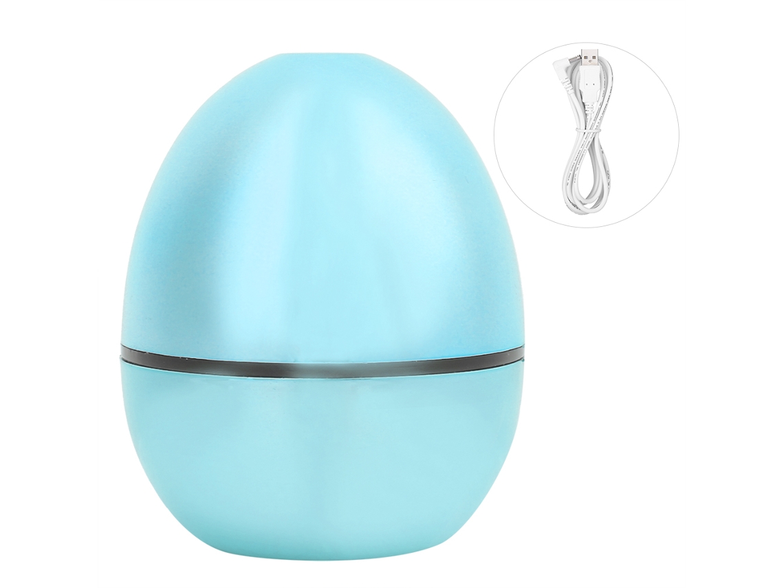 HYMNORA Mini Difusor USB Portátil con Forma de Huevo para Mesa, Humidificador Ultrasónico con USB, Purificador de Aire para Oficina
