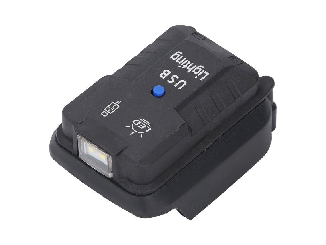 2026-linterna Led Inalámbrica 18v 100lm Con 2 Puertos Usb Y Convertidor De Batería Para Bl1850