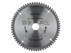 Wolfcraft 6541000 - 1 Disco De Sierra De Corte E Ingleteado Ct 64 Dientes Ø216 Mm