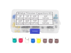 Kit De 80 Condensadores Trimmer 6mm 5/10/20/30/40/60/70/120p Electrónicos