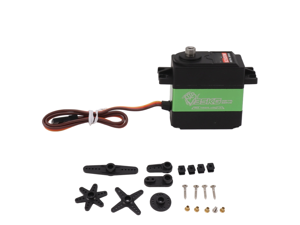 Servo Rc Digital De 35 Kg Con Engranajes Metálicos De Alta Precisión Para Barcos, Coches Y Juguetes A Escala.