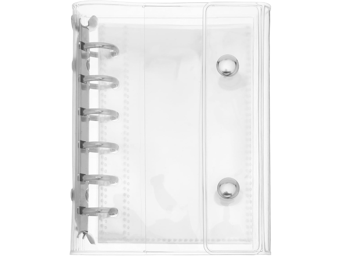 Carpeta De Archivo Mini A7 De Hojas Sueltas En Pvc De Alta Transparencia Con Cierre De Botón.