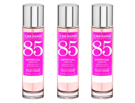 3x CARAVAN Perfume de Mujer Nº85 - 150ml
