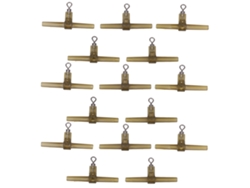 2026rebe-15pcs Manguitos Anti Enredos Side Bend Con Swivel Gancho De Carpio Para Rig Helicóptero Pesca De Carpa