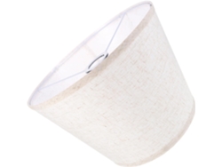 Pantalla Desmontable De Lino Natural Para Lámpara De Escritorio Y Lámpara Colgante, Con Estructura Metálica Resistente.