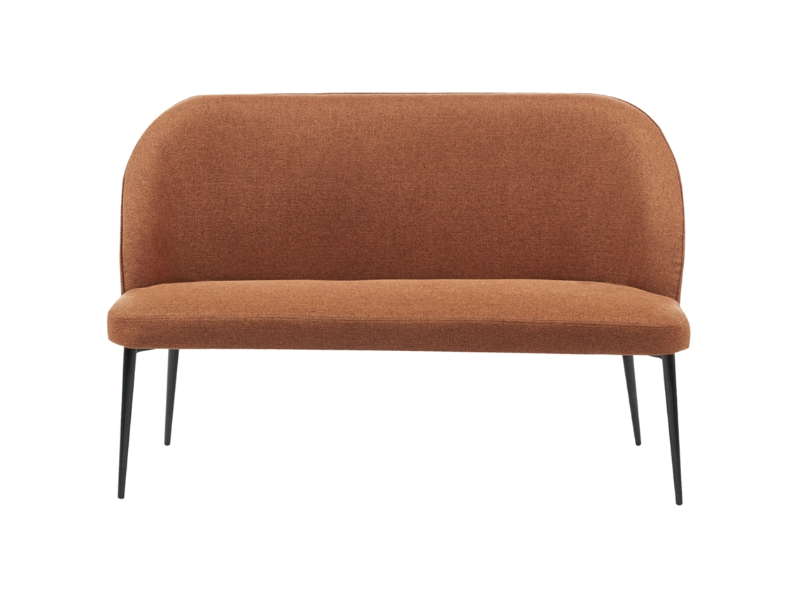 Sofá de 2 plazas BELIANI Osby de Poliéster Marrón 130x49x85