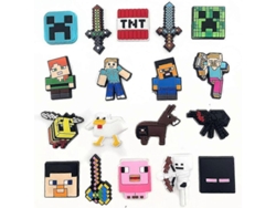 18 Adornos Para Zapatos De La Serie Minecraft, Accesorios Decorativos Deportivos, Regalo Para Niños Y Niñas Fans.