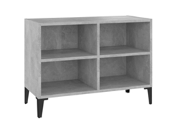 Mueble de TV con patas de metal, 69,5x30x50 cm, Gris Cemento, MAISON EXCLUSIVE