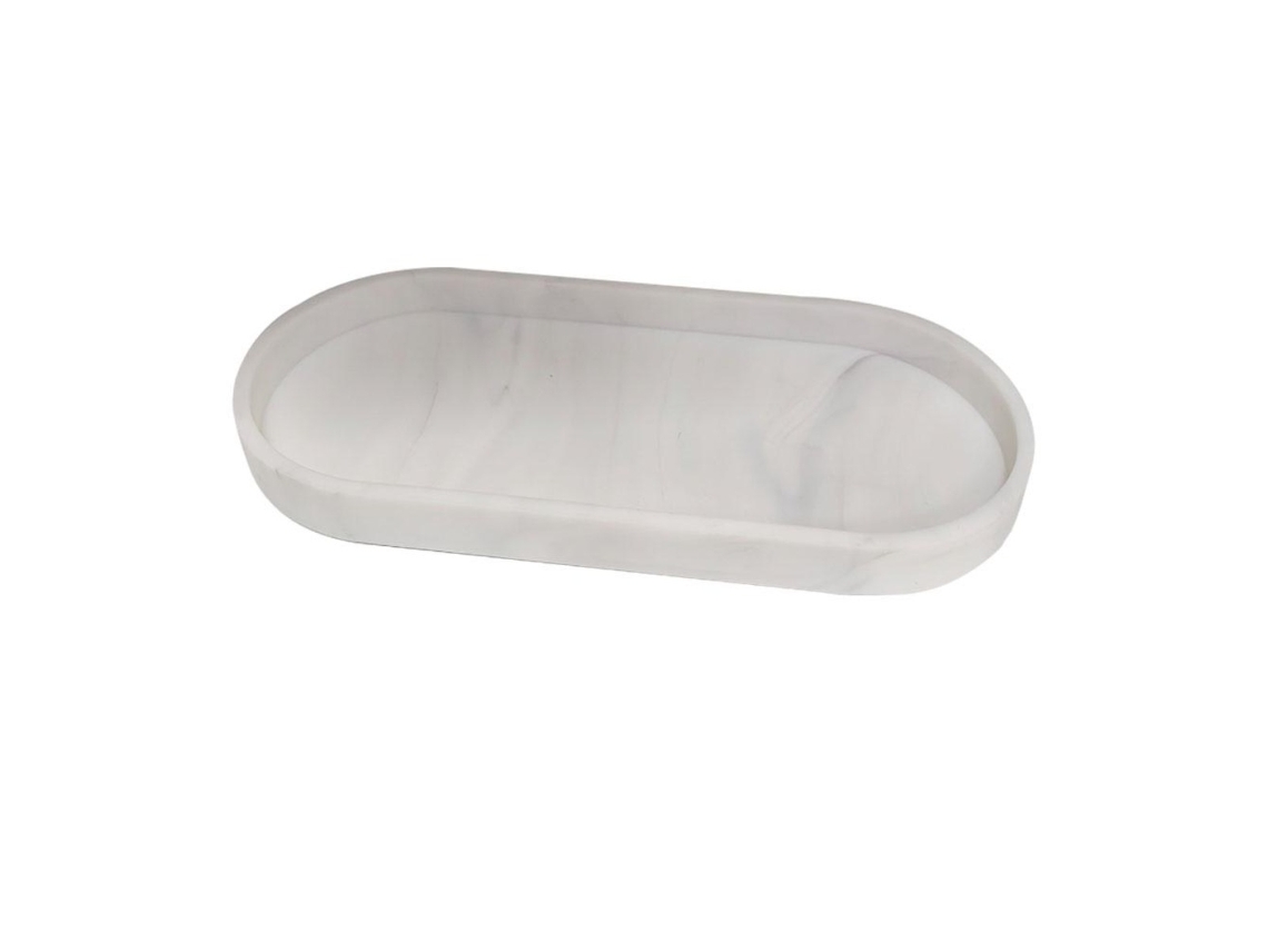 Bandeja de silicona ovalada para aromaterapia (25 x 11 x 2 cm)