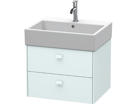 Mueble bajo encimera DURAVIT Brioso 58,4 x 45,9 cm 2 cajones con sifón y delantal para lavabo Vero Air 235060