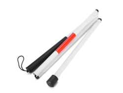 Bastón plegable portátil para personas ciegas, fabricado en aleación de aluminio, con lentes reflectantes, ideal para personas mayores.