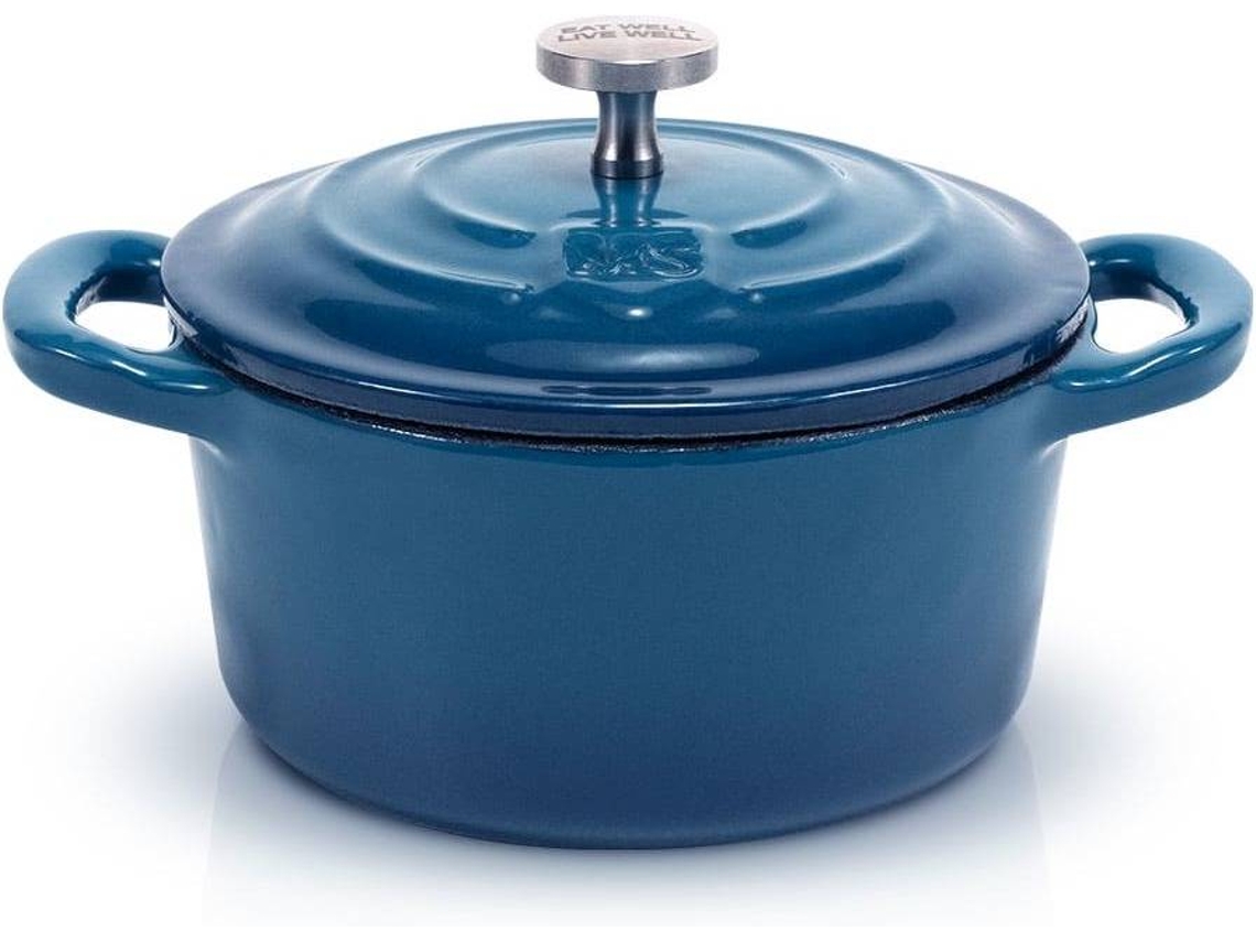 Olla MASTER SWISS Hierro Fundido A (Azul - 10 cm - 0.25 L)