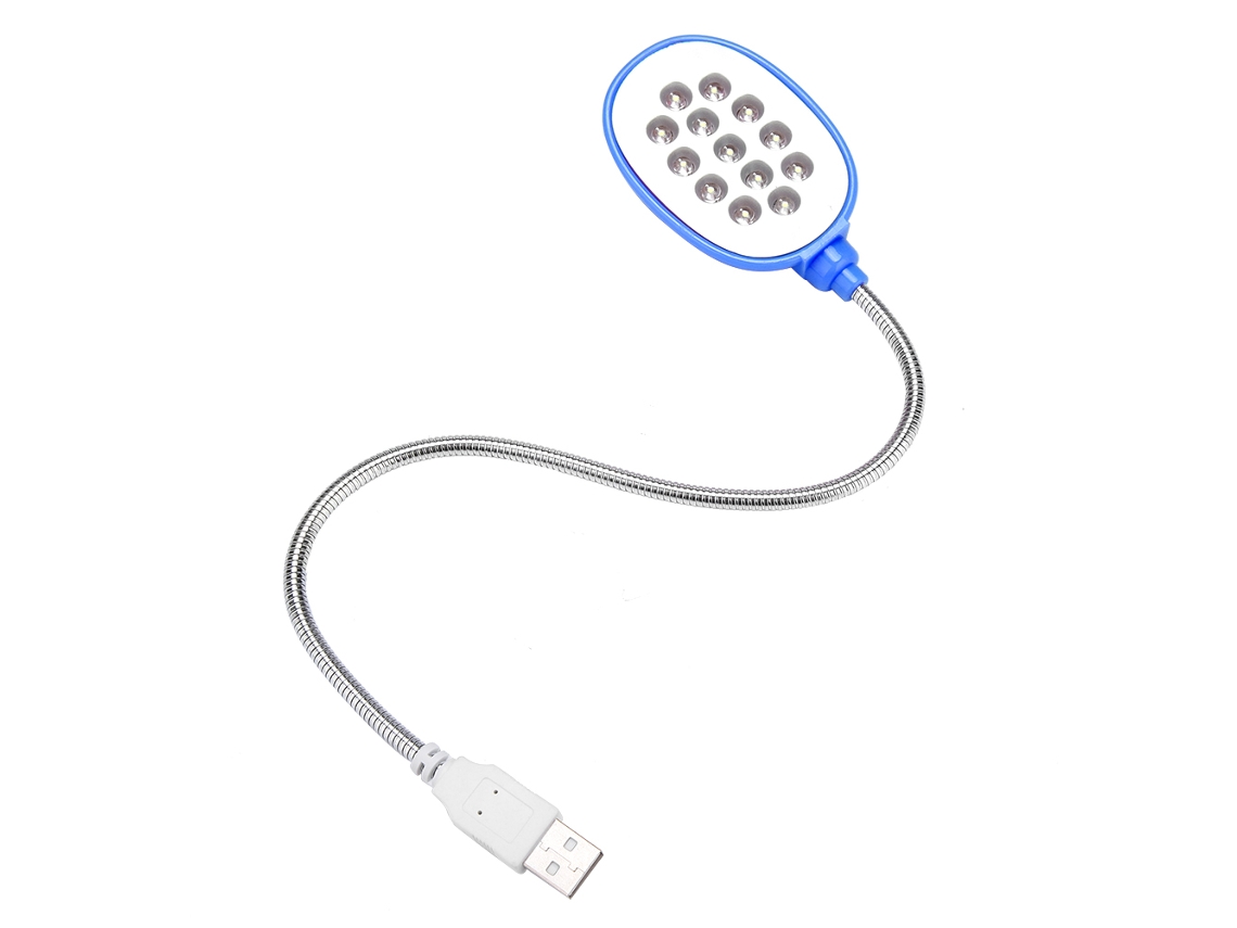 NEVEANCE Lámpara Nocturna Flexible con 13 LEDS, Luz de Lectura USB para Ordenador Laptop Notebook PC (Rosa)