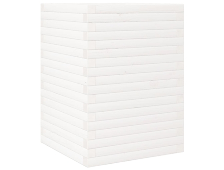 Jardinera VIDAXL Blanco Madera (50x50x68,5 cm)
