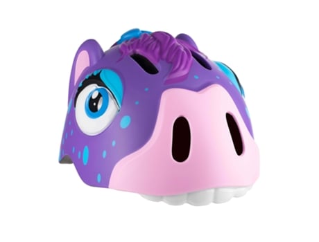 Casco de Bicicleta para Niños CRAZY SAFETY Poni Morado Certificado EN1078