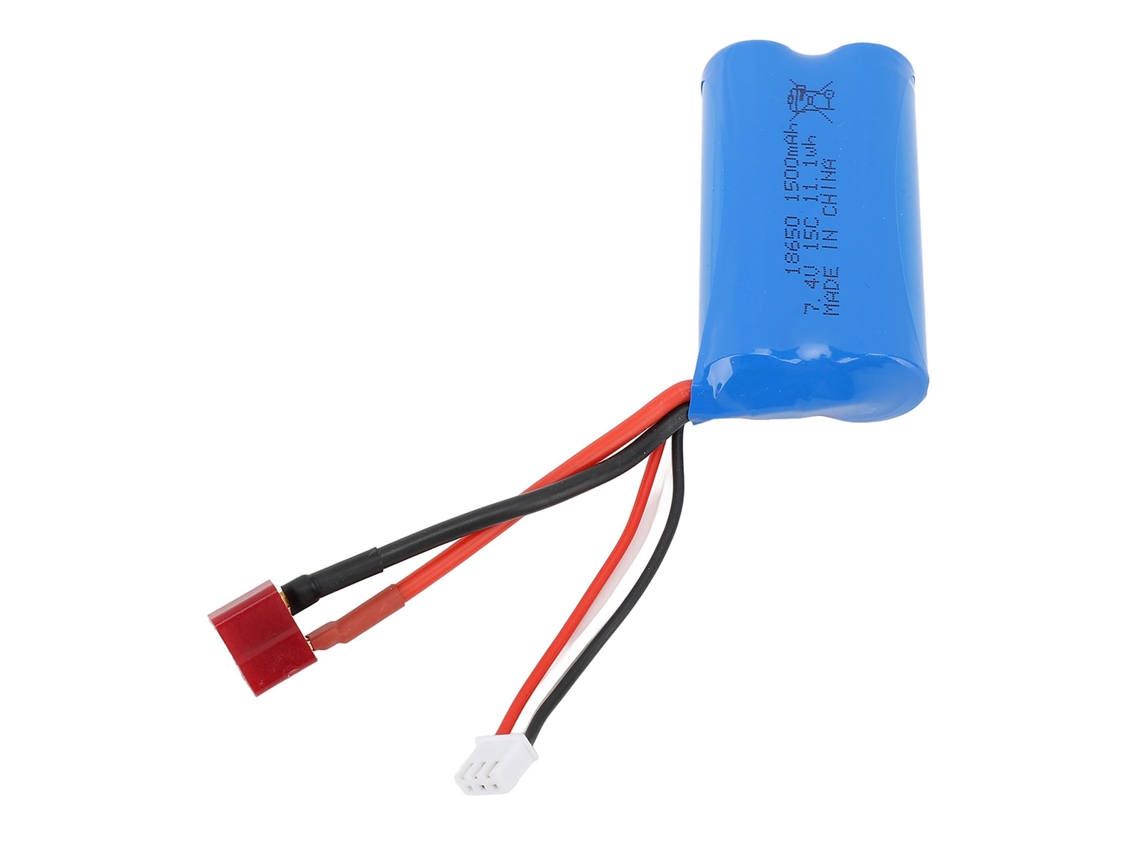 Batería Para Coche Rc De 7,4 V Y 1500 Mah, 15c, Con Protección Contra Sobrecarga Y Conector T Para Wltoys 12428 Y 12423.