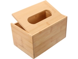 Caja rectangular de madera para pañuelos, ideal para guardar pañuelos en casa. Slowmoose