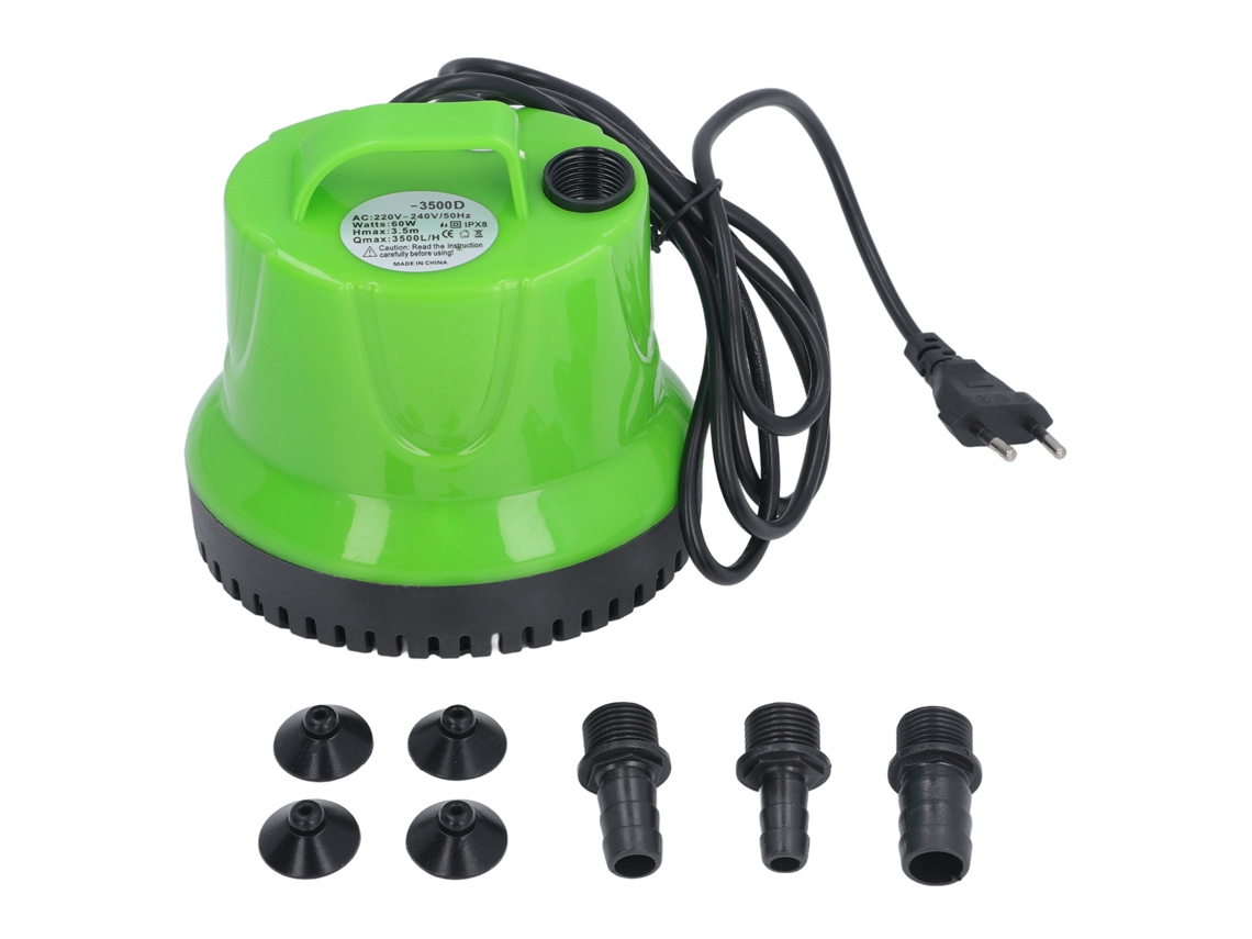 Bomba Submersível 925 Gph 60w Para Fonte, Piscina, Aquário, Tanque De Peixes, Estanque, Cascata. Plugue Eu 220-240v