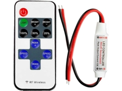 Regulador De Tira Led Monocromo Con Control Remoto Inalámbrico Rf 5-24v 12a Para Smd 5050 3528 2835 5630 De 2 Pines