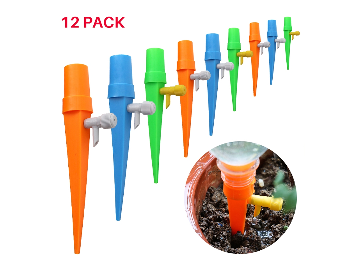 12 Dispositivos De Riego Automático Con Estacas Autosellantes Para Plantas, Sistema De Riego Por Goteo Para Vacaciones.