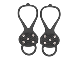 1 Par De Crampones Para Escalada En Nieve Con 5 Dientes Y Puntas Antideslizantes Para Botas De Montaña.