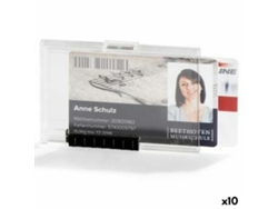 Funda para Tarjeta Identificativa Durable Duo 5,4 x 8,7 cm Transparente Plástico (10 Unidades)