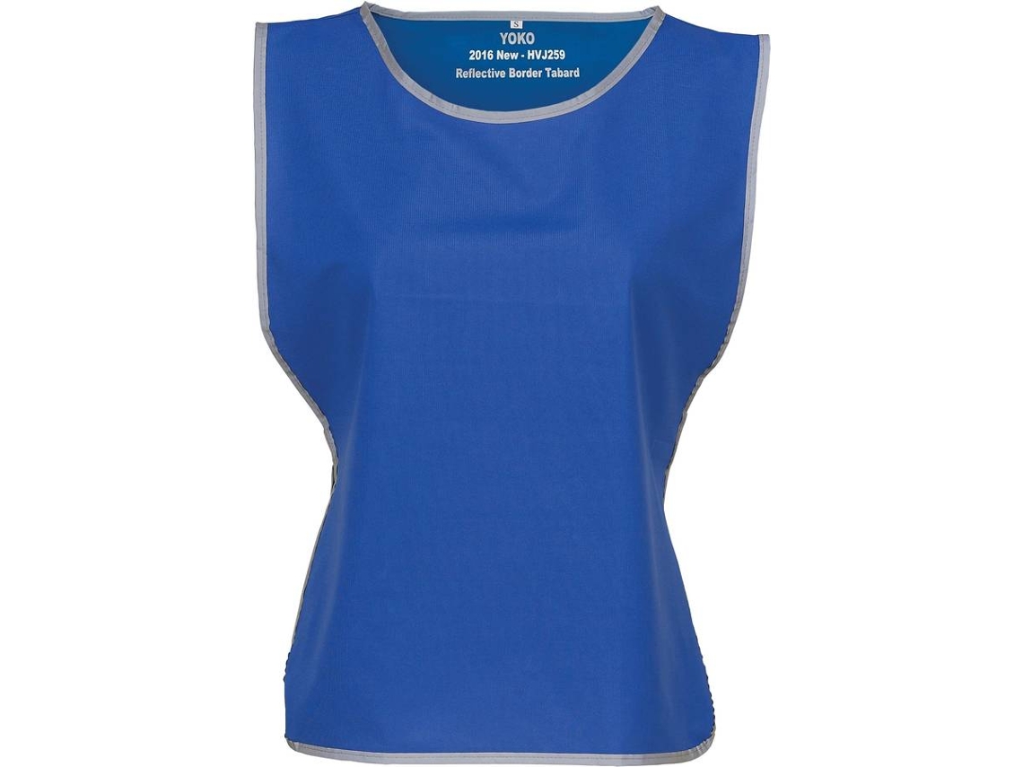 Chaleco YOKO con borde de reflejo Azul (S-M)