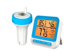 Termómetro De Agua De Piscina Sin Filtro Grand Écran, Monitor De Temperatura Del Agua De Estanque Ipx8 Y Fuente