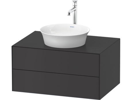 DURAVIT Tulip blanco, mueble de baño colgado en la pared, ancho 800 x fondo 550mm, con 2 cajones, con tecnología tip-on, WT49850