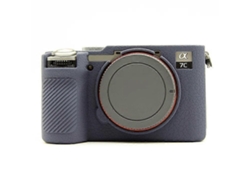 Funda protectora de silicona con textura de lichi compatible con Sony A7cr/A7c II, funda anticolisión para cámara Facpoet